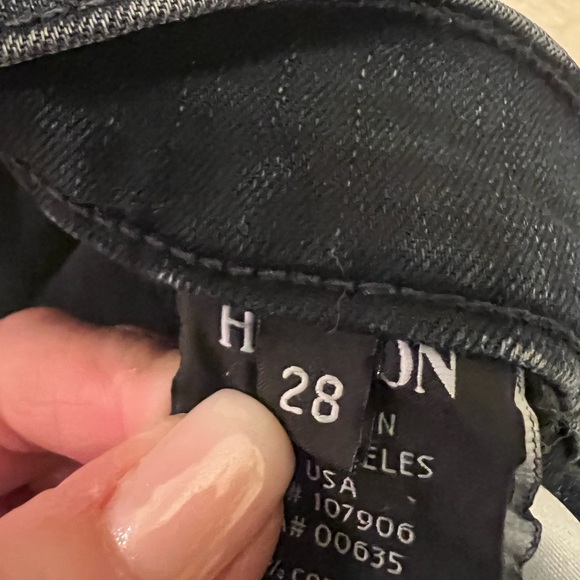 Hudson Chimera Zipper Ankle Super Skinny Jeans - Dark Wash - Size 28 - Picture 4 of 9